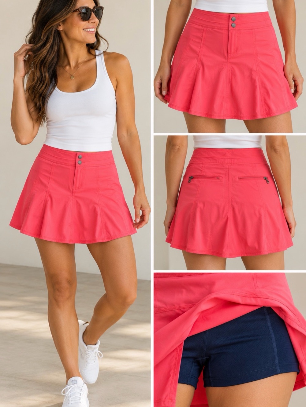Title Nine Coral Pink Swingtastic Skort